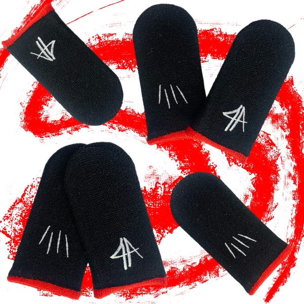 '4A' Ink Signature - 4 Pack Mobile Gaming Finger Sleeves
