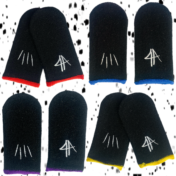 '4A' Ink Signature - 4 Pack Mobile Gaming Finger Sleeves